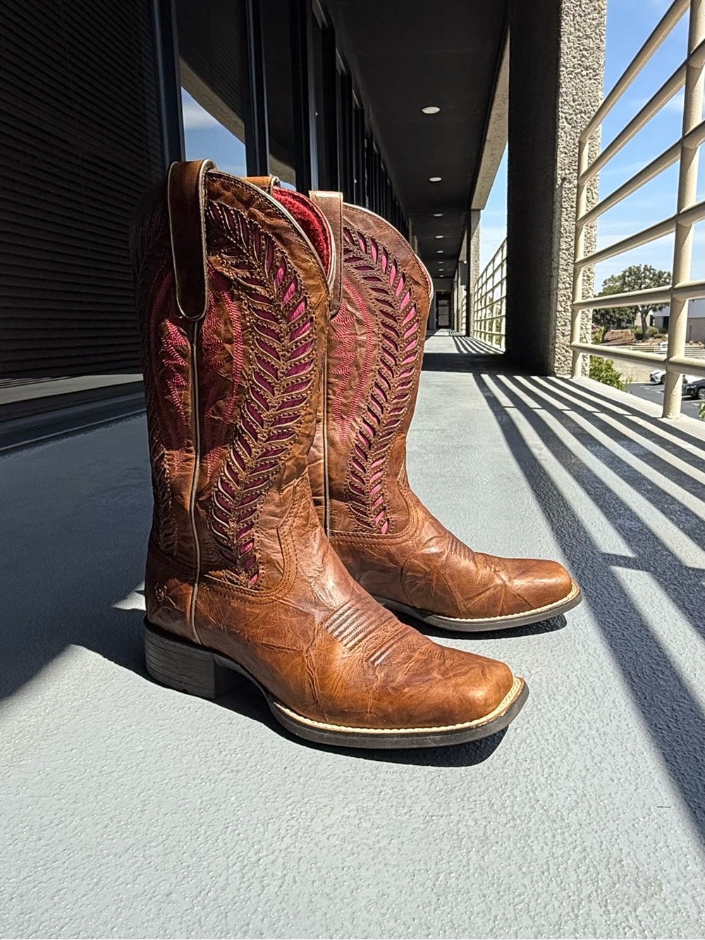 ARIAT Quickdraw VentTEK Western Boot Square Toe Size 7.5 - Picture 5 of 8